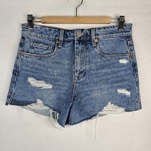 Blank NYC the barrow vintage high rise denim shorts sz 28